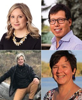 Stephanie Montesanti, Lynden (Lindsay) Crowshoe, Val Austen Wiebe et Esther Tailfeathers